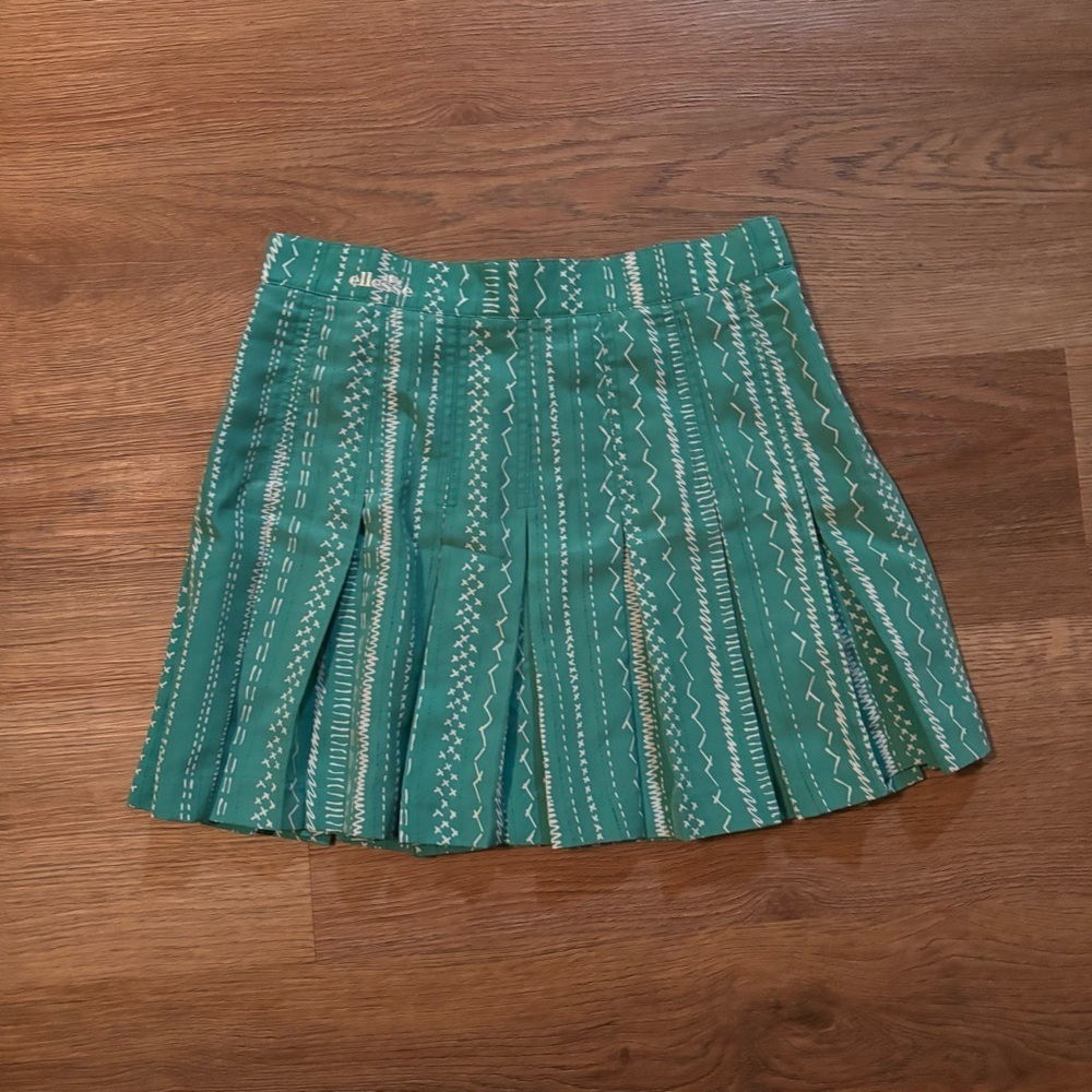 Please Green Pleated Skirt - Size 4